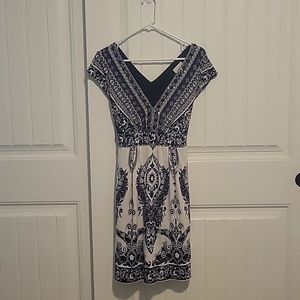 Beautifu, black and white beaded dress